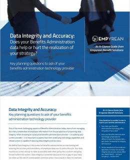 Data Integrity and Accuracy: Does Your Benefits Administration Data Help or Hurt the Realization of Your Strategy?