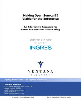 Making Open Source BI Viable for the Enterprise