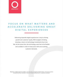 Focus on What Matters and Accelerate Delivering Great Digital Experiences