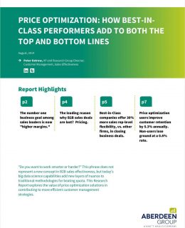 Price Optimization: How Best-in-Class Performers Add to Both the Top and Bottom Lines