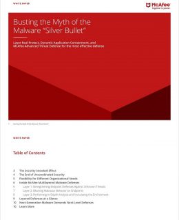 Busting the Myth of the Malware Silver Bullet