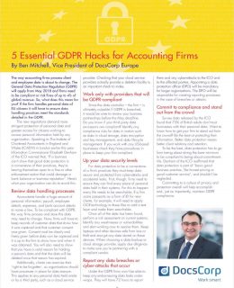 5 Essential GDPR Hacks for Accounting Firms