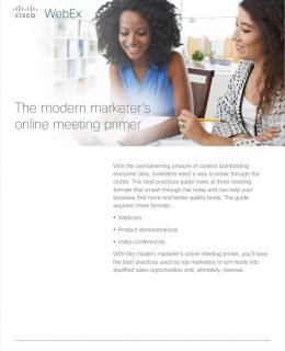 The Modern Marketer's Online Meeting Primer