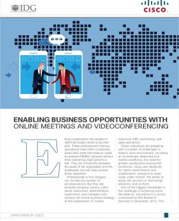 Enabling Business Opportunities with Online Meetings and Videoconferencing