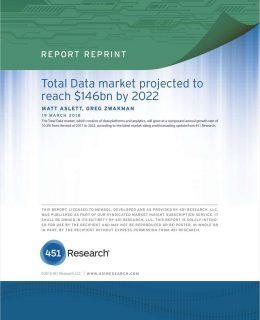Total Data Market Projected to Reach $146bn by 2022