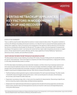 Key Factors in Modernizing Backup and Recovery
