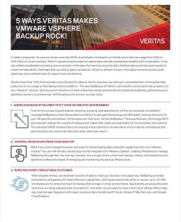 5 Ways Veritas Makes VMware VSphere Backup Rock!