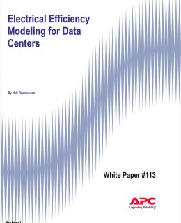 Electrical Efficiency Modeling for Data Centers