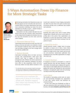 5 Ways Automation Frees Up Finance for More Strategic Tasks