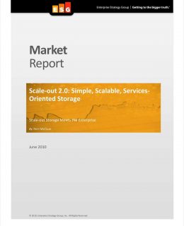 ESG Market Report: The Emergence of Scale-out Storage in the Enterprise