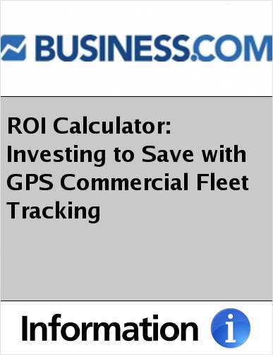 ROI Calculator: Investing to Save with GPS Commercial Fleet Tracking