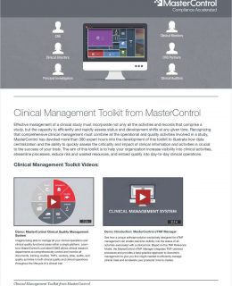 Clinical Management Toolkit from MasterControl
