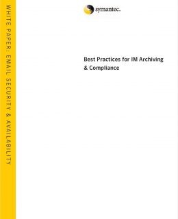 Best Practices for IM Archiving & Compliance
