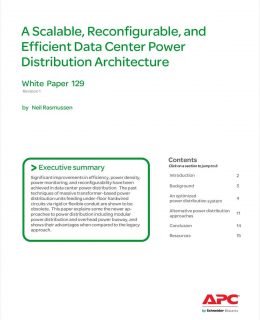 A Scalable, Reconfigurable, and Efficient Data Center Power Distribution Architecture