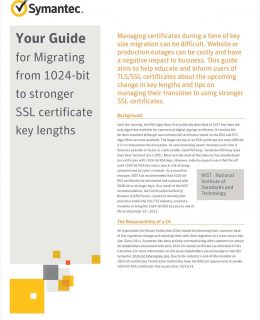 Your Guide for Migrating from 1024-Bit to Stronger SSL Certificate Key Lengths