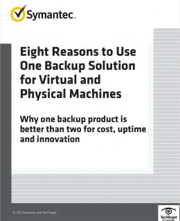 Eight Reasons to Use One Backup Solution for Virtual and Physical Machines