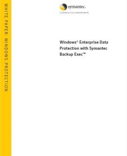 Windows Enterprise Data Protection with Symantec Backup Exec