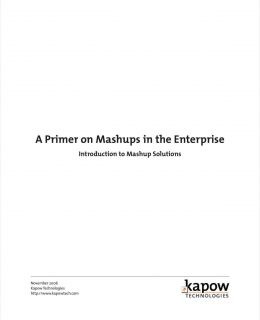 Intro to Mashups: Application and Service Integration Made Easy
