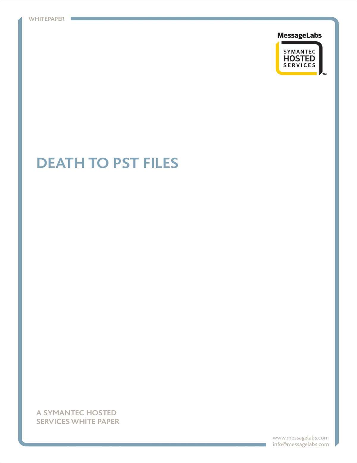 Death to PST Files