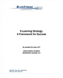 E-Learning Strategy: A Framework for Success for the Training Professional