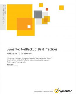 Symantec NetBackup™ Best Practices