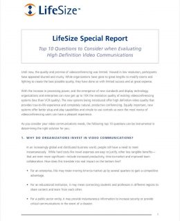Read the Facts Before You Buy; Download Free Special Report on HD Video Conferencing Solutions