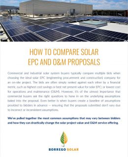 How To Compare Solar EPC and O&M Proposals