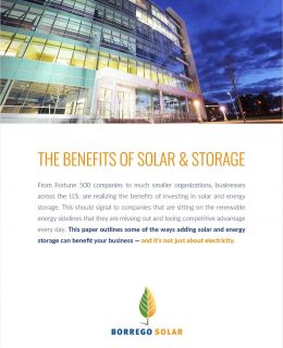 The Benefits of Solar & Energy Storage?