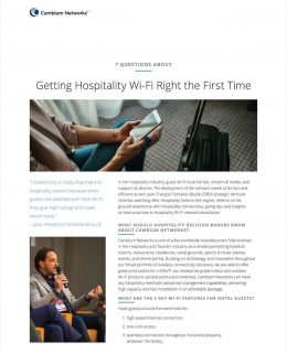 Getting Hospitality Wi-Fi Right the First Time