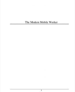 The Modern Mobile Worker