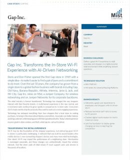 Gap Inc. Transforms the In-Store Wi-Fi Experience with AI-Driven Networking