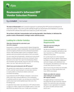 An Informed RFP Software Vendor Selection Process