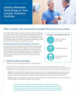 Adding Wearable Technology to A Cardiac Solutions Portfolio