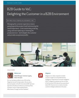 B2B Guide to VoC: Delighting the Customer in a B2B Environment