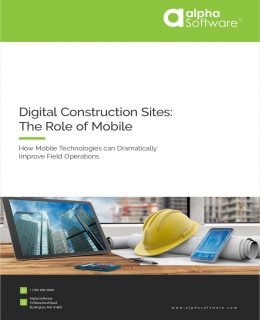 Digital Construction Sites: The Role of Mobile Apps