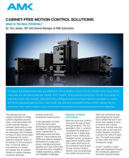 Cabinet-Free Motion Control Solutions: What Is The Real Potential?