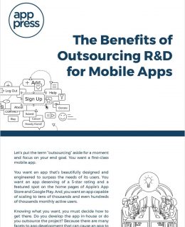 The Benefits of Outsourcing R&D for Mobile Apps