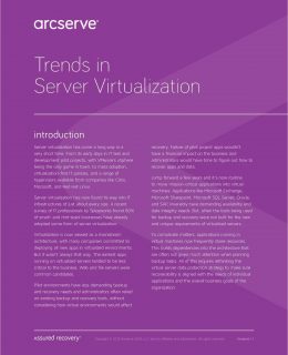 Trends in Server Virtualization