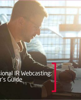 Professional IR Webcasting: A Buyer's Guide