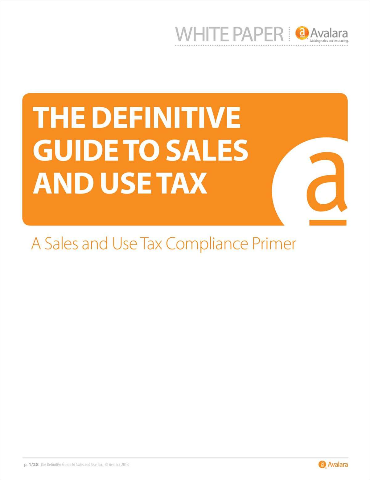 The Definitive Guide to Sales & Use Tax