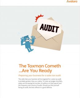 The Taxman Cometh ...Are You Ready?  Preparing your business for a sales tax audit.