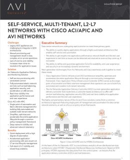 Self-Service, Multi-Tenant, L2-L7 Networks
