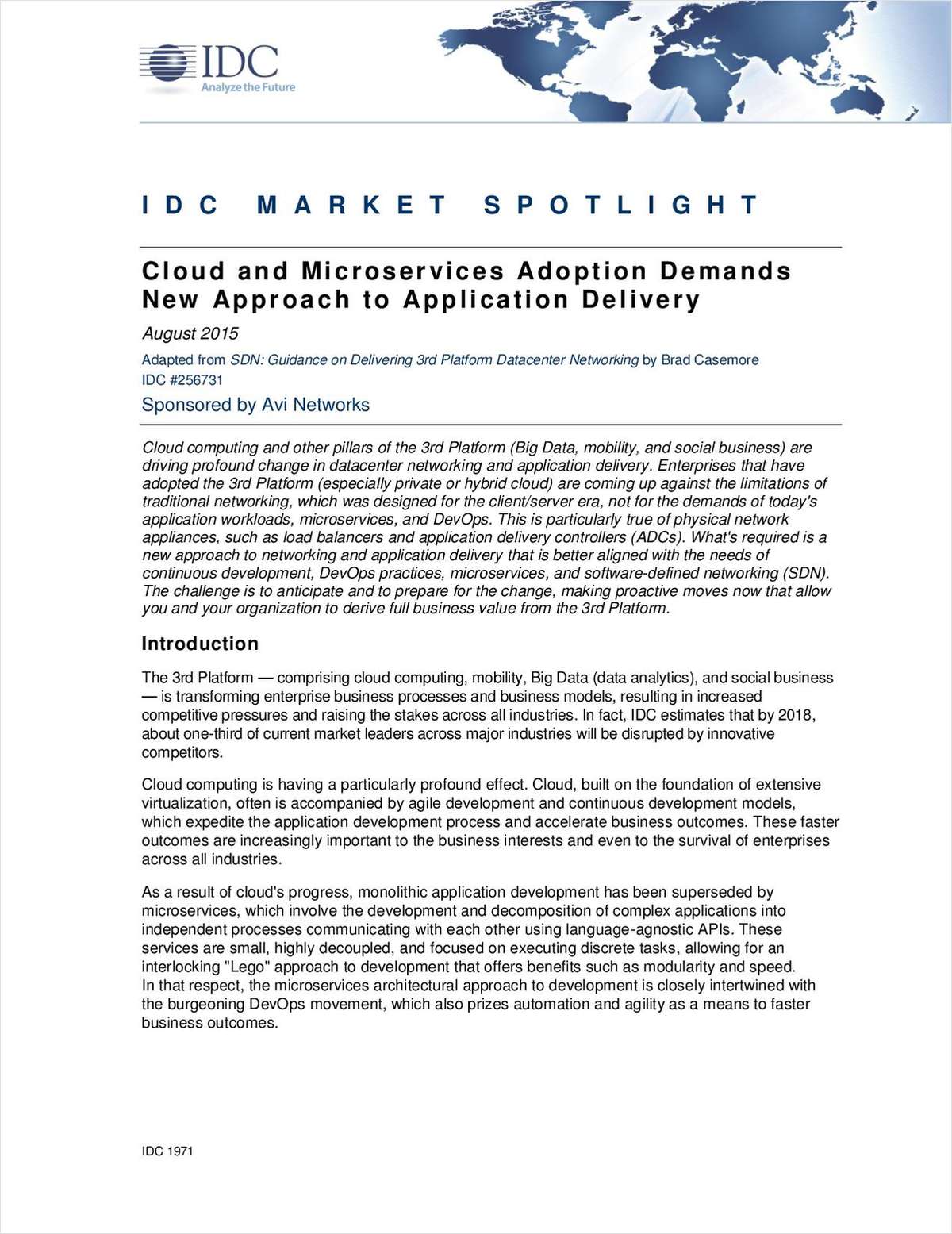 Cloud and Microservices Adoption Demands New Approach to Application Delivery