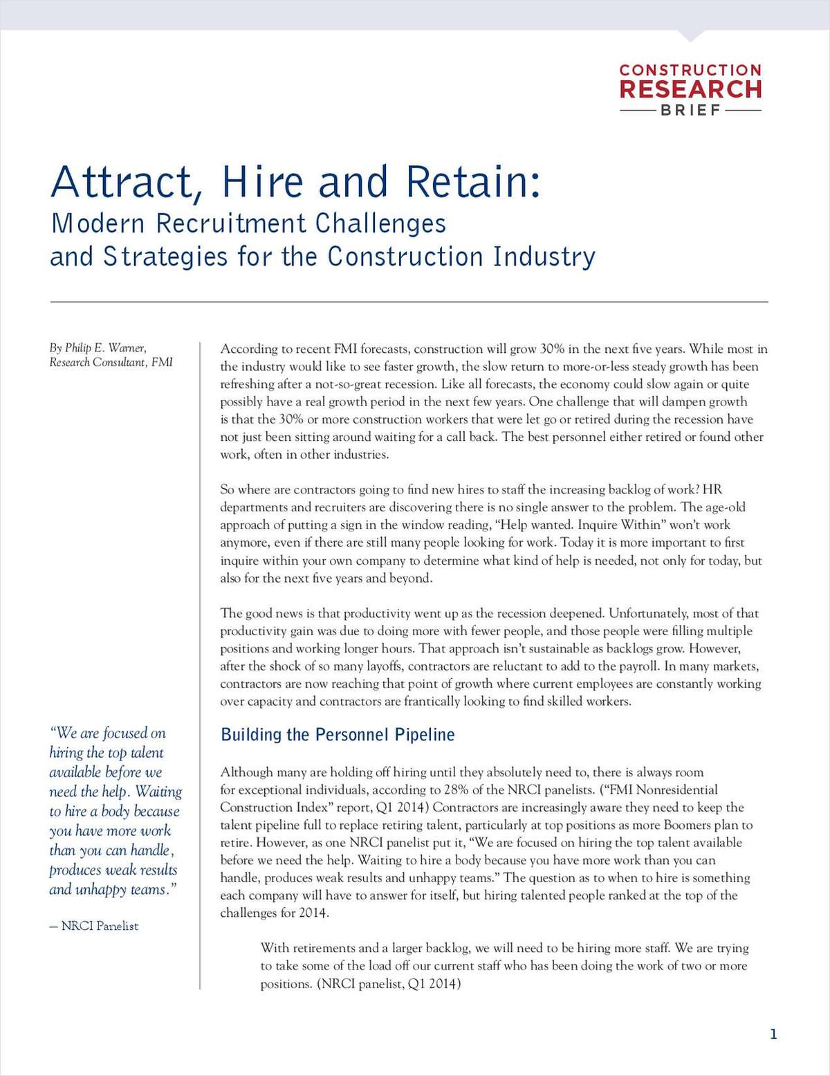 Attract, Hire and Retain: Modern Recruitment Challenges and Strategies for the Construction Industry