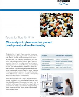 Microanalysis in Pharmaceutical Product Development and Trouble Shooting using FTIR Microscopy