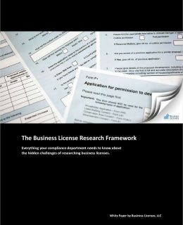 The Business License Research Framework