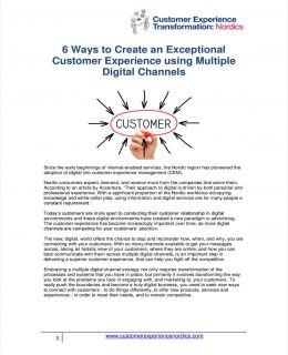 Article: 6 Ways to Create Exceptional Customer Experience Using Multiple Digital Channels