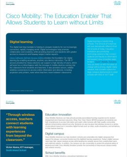 Cisco Mobility: The Education Enabler That Allows Students to Learn without Limits