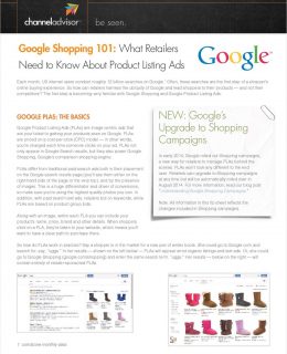 Google Shopping 101: What Retailers Need to Know About Product Listing Ads