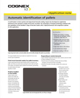 Automatic Identification of Pallets